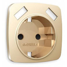 Накладка для розетки с заземлением и со шторками и 2хusb type a ambrella volt quant op6090